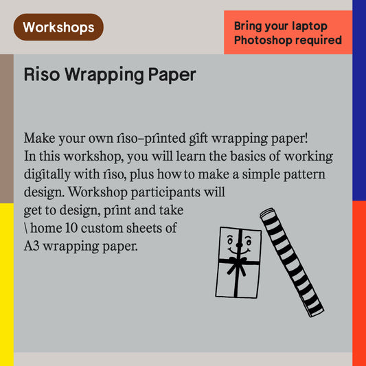 2-color Riso Workshop: Wrapping Paper