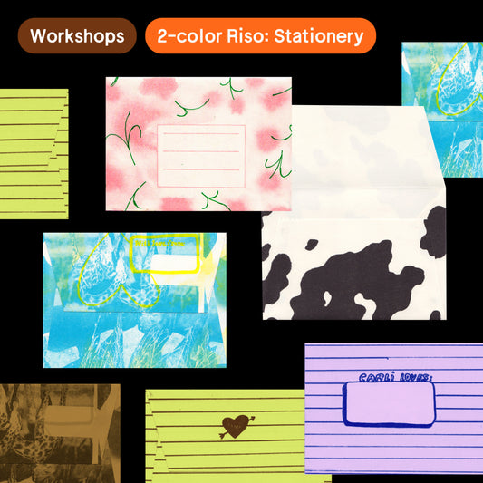 2-color Riso: Stationery