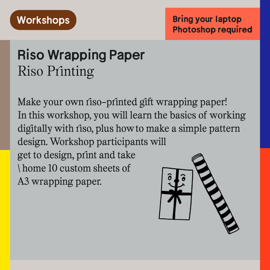 2-color Riso Workshop: Wrapping Paper