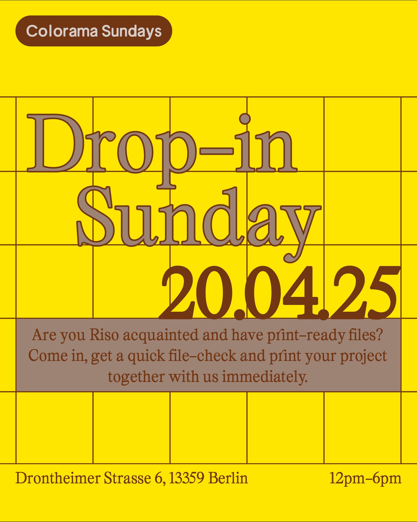 Drop-in Sunday