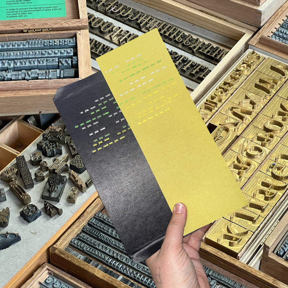 Foil-blocking notebooks