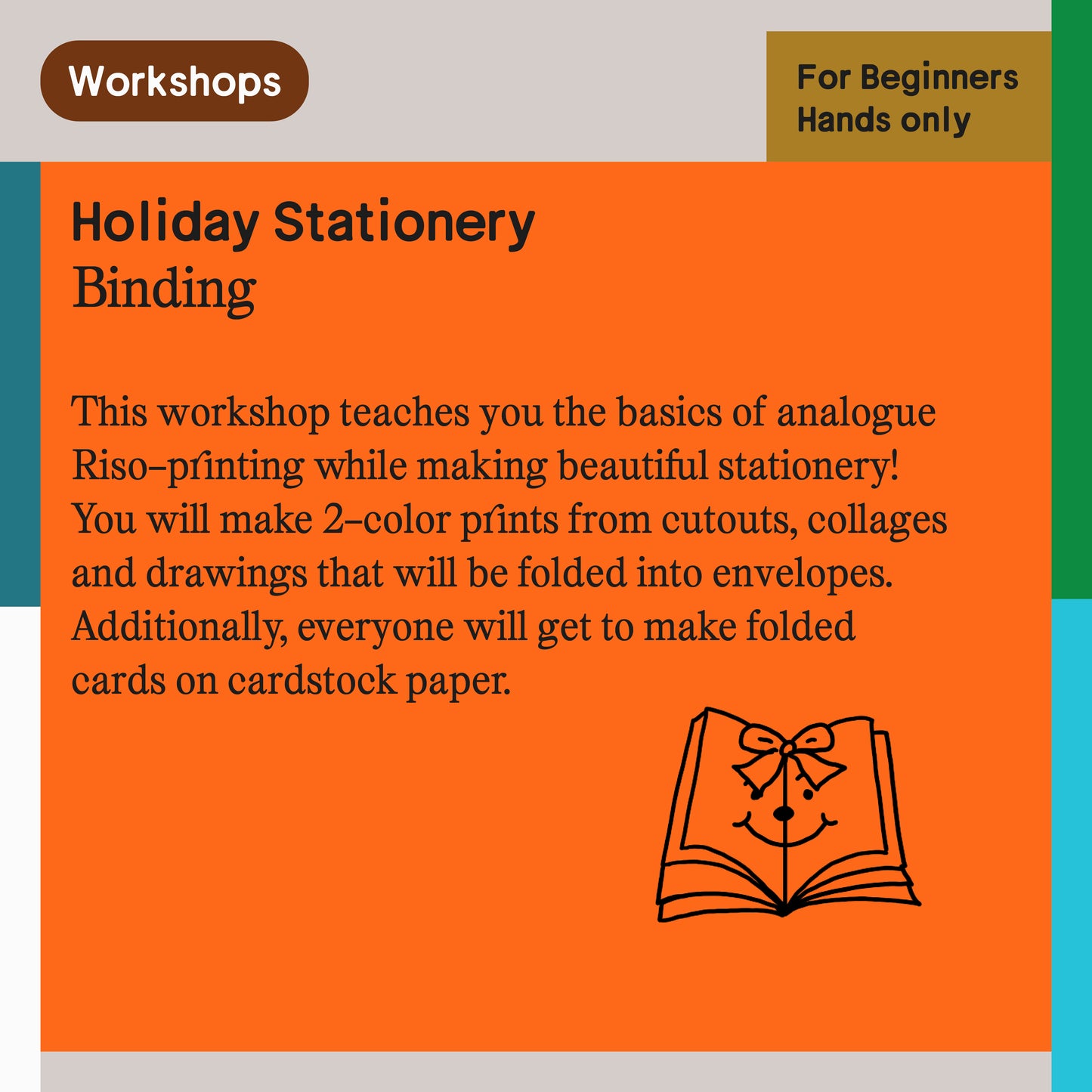 2-color Riso Workshop: Stationery